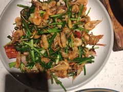 韭菜炒河虾仔-秋色客家菜(流塘店)