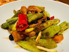 虎皮杭椒炒猪爽肉-万丽轩·粤菜(王府井金茂万丽酒店)