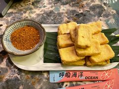 油炸包浆豆腐-浩海火燒雲傣家菜(芮欧百货店)