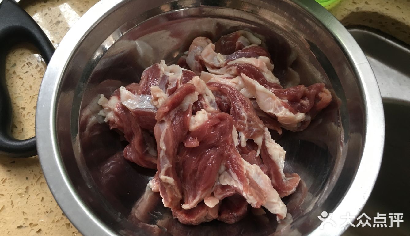 大杂烩丰富色彩的炒罗汉肉