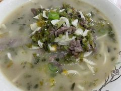 雪菜笋丝鲜牛肉年糕-何永光123鲜牛肉馆(1号店)