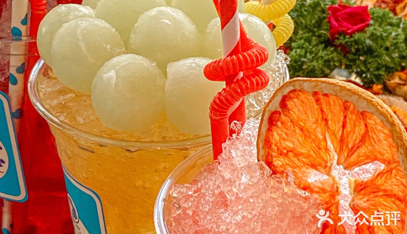 沈阳首家｜宝宝蓝真露刨冰甜酒🍧太韩了‼️