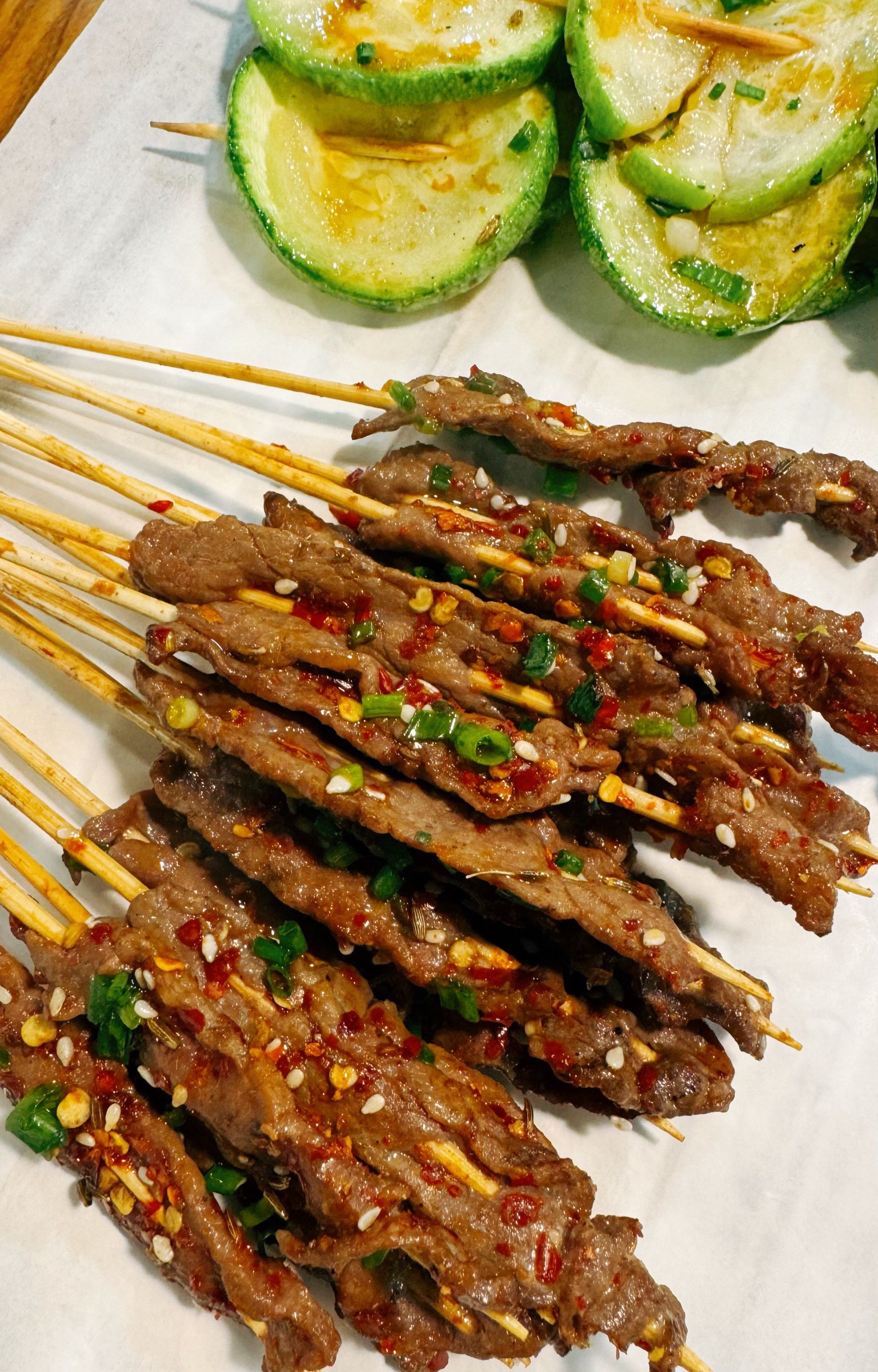 满满肉香的牛肉串