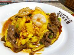 滑牛蝦仁雙拼蛋飯-旺记冰室(九龙中心大厦店)