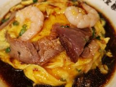 虾仁叉烧双拼滑蛋饭-旺记冰室(九龙中心大厦店)