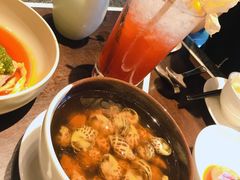 古越陈酿煮花螺-杭州西子湖四季酒店·金沙厅