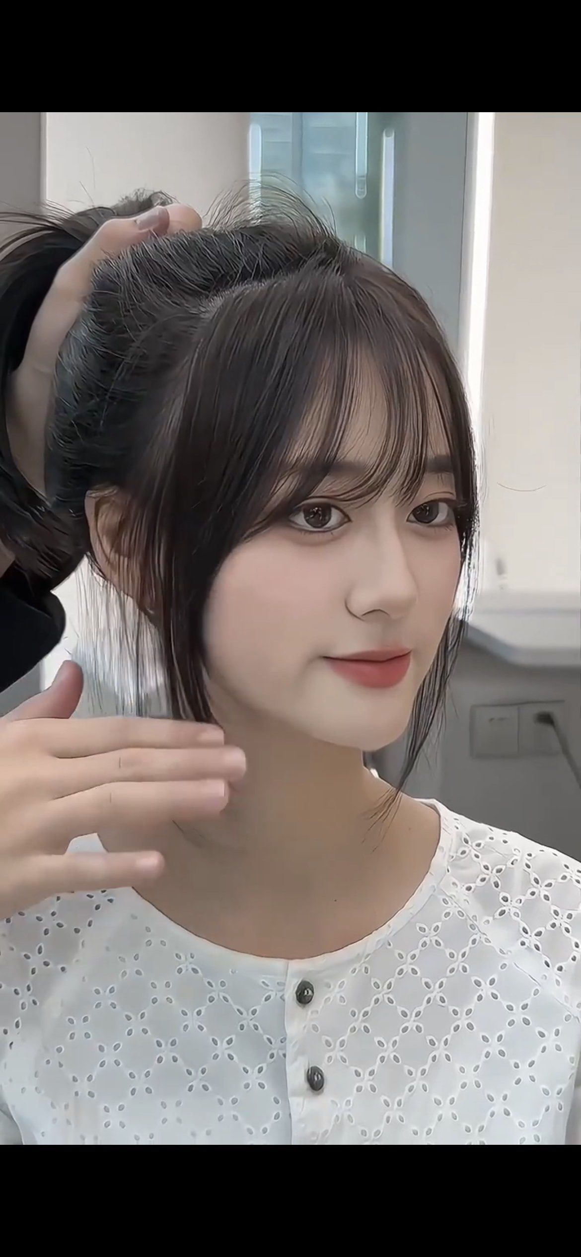 中分发型的柔美