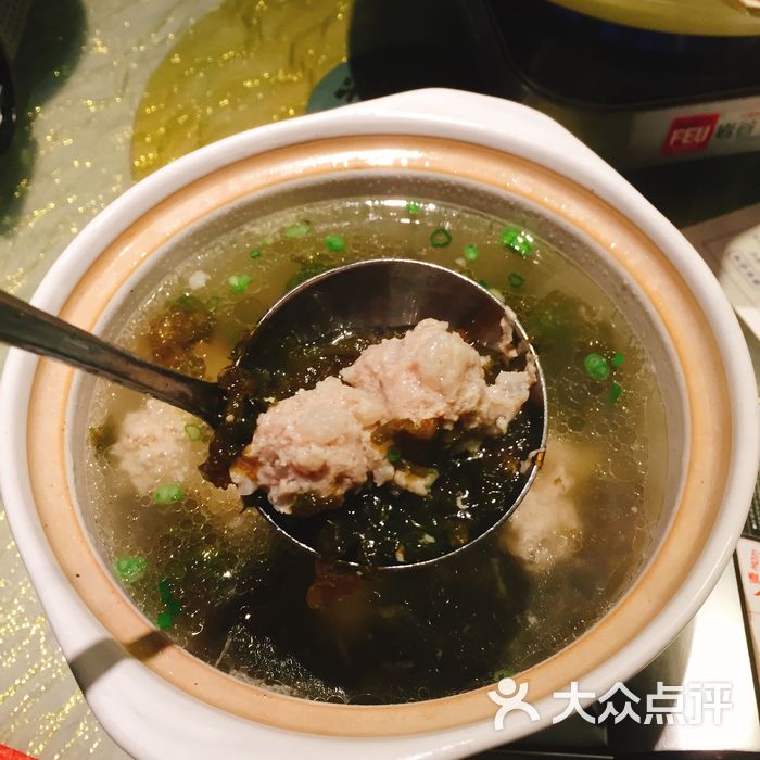 洞庭土菜馆地皮菜煮肉丸汤图片-北京湘菜-大众点评网