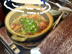 煲仔饭-大匠工房古船木艺术餐厅·猪肚鸡专门店(长白仙岛店)