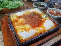 铁板鸡蛋-梅梅家的烤肉店(槐北路店)