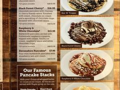 菜单-Pancakes on the rocks(Darling Harbour)