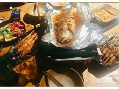 -路边摊小炉子烧烤