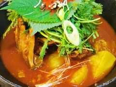 土豆排骨火锅-喇喇排骨火锅·传统韩式脊骨汤(望京西园总店)