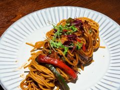 黑椒牛柳意大利面-本处·素食·融合料理(南油店)