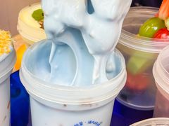 藻蓝椰香元气水果杯-溪边姑娘·拉丝酸奶水果捞(春熙路店)