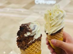 巧克力香草双拼冰淇淋-GODIVA(景枫中心店)