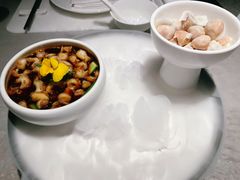 辣酒汁花螺配夏威夷果-木守西溪溪隐餐厅