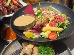 -草家酱蟹炭火烤肉店(珲春南路一店)