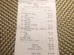 账单-Sala Thai Restaurant