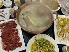 榆黄蘑炒鸡蛋-朴小妹人参鸡汤火锅(长白山万达店)