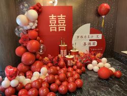 -七月气球布置订婚·宝宝宴· 求婚·生日布置(二七万达店)