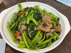 腐乳通菜炒牛肉-兴记菜馆