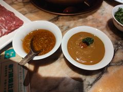 涮羊肉蘸芝麻酱-清真·老门框爆肚涮肉·中华老字号(丰管路店)