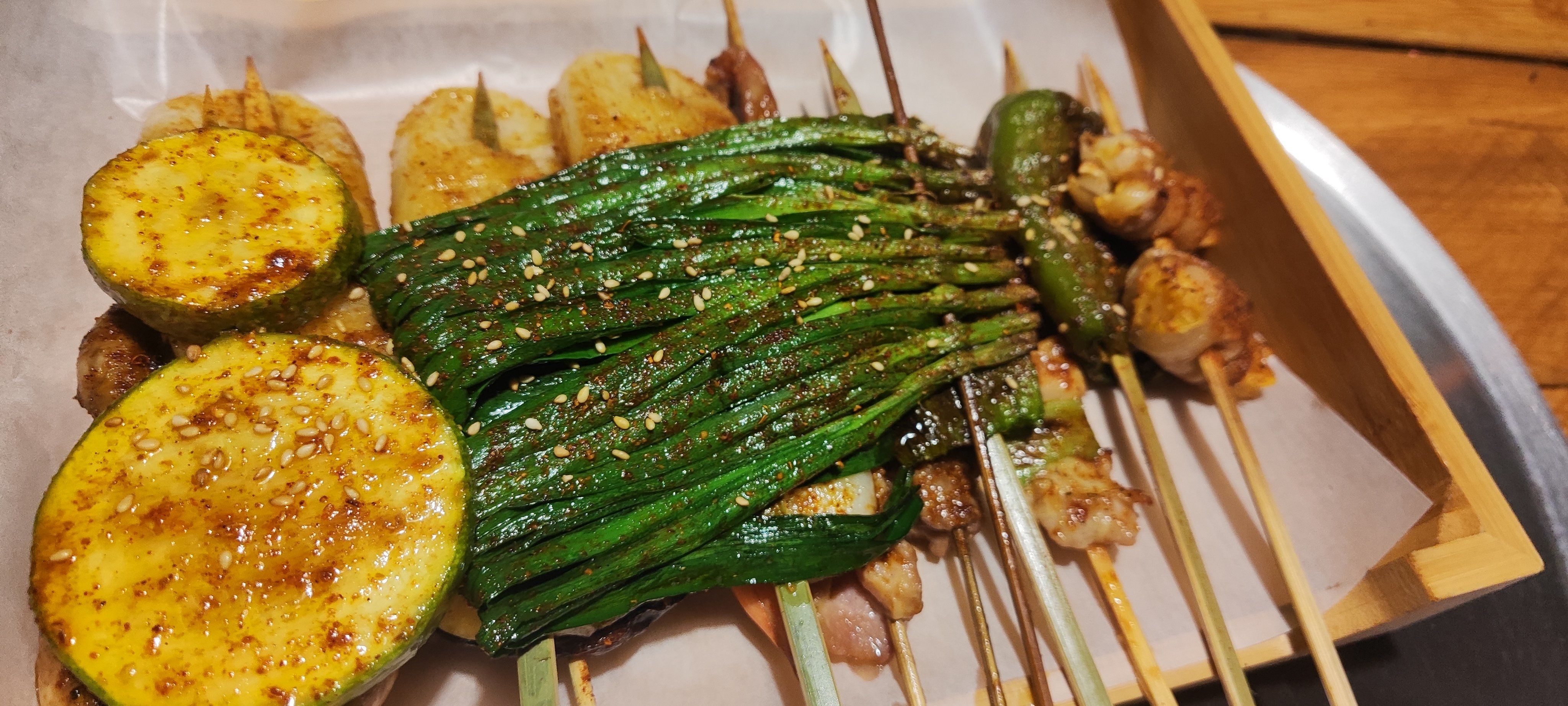 烤串蔬菜的完美邂逅