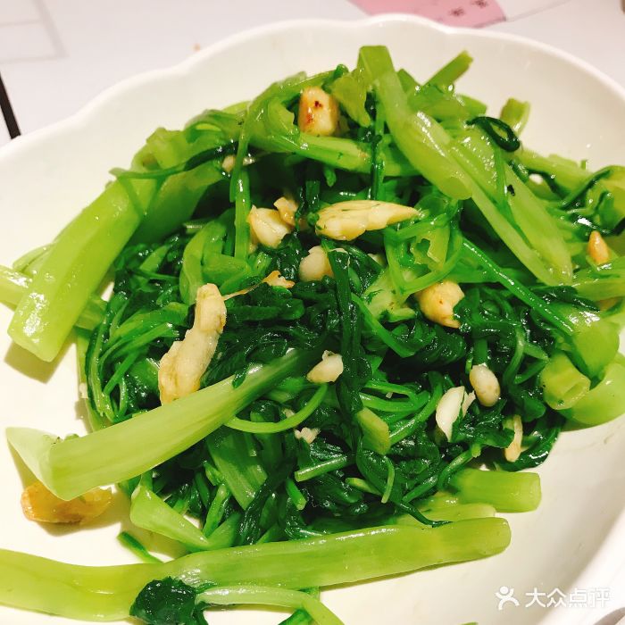 强记海鲜菜馆(蛇口店)蒜蓉通心菜图片 - 第1398张