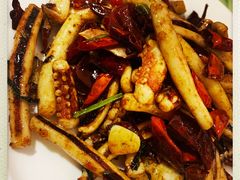 干煸鱿鱼-华春餐馆(鱼山路店)