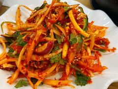 明太鱼拌桔梗-海兰江石锅饭(水上店)