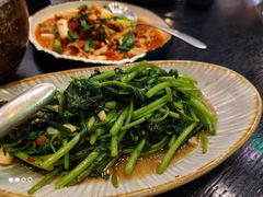 水豆豉炒蓬蒿菜-山石榴·贵州菜(丰盛里店)