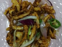 椒盐鱿鱼-老兵牛蹄店(下沙店)