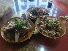 -陕北农家小吃风干羊肉剁荞面