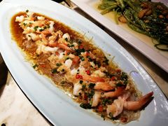 金银蒜蒸凤尾虾-绿茶餐厅(乐峰广场店)