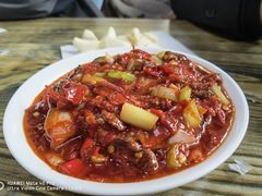 -歹歹的加个面过油肉拌面