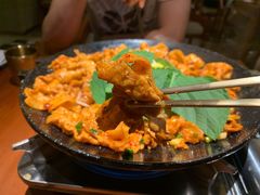 铁板章鱼五花肉-春熙台韩国料理·章鱼肥牛(西丽店)