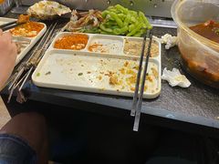 自助取餐区-長壹旋转烤吧 农家鸡火锅