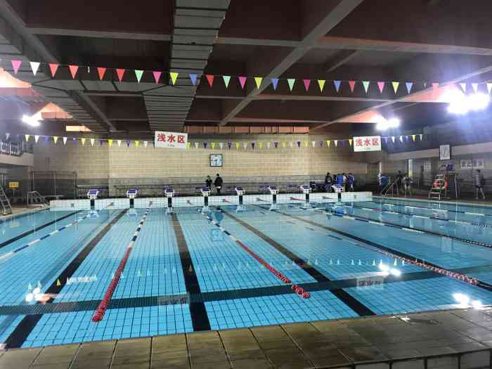 松江游泳馆-"昨天兴致勃勃和老妈一起去松江游泳馆游泳,.