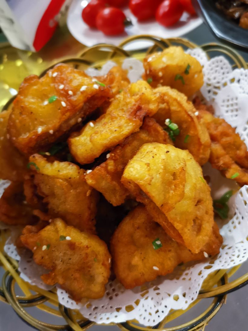 香酥藕夹.我觉得特别好吃.脆脆的,不油腻,吃了第一个还想吃第二个.