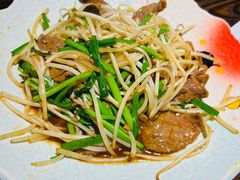 韭菜炒牛肝-桂马·日本料理·海胆·海鲜饭·酒场(民主广场店)