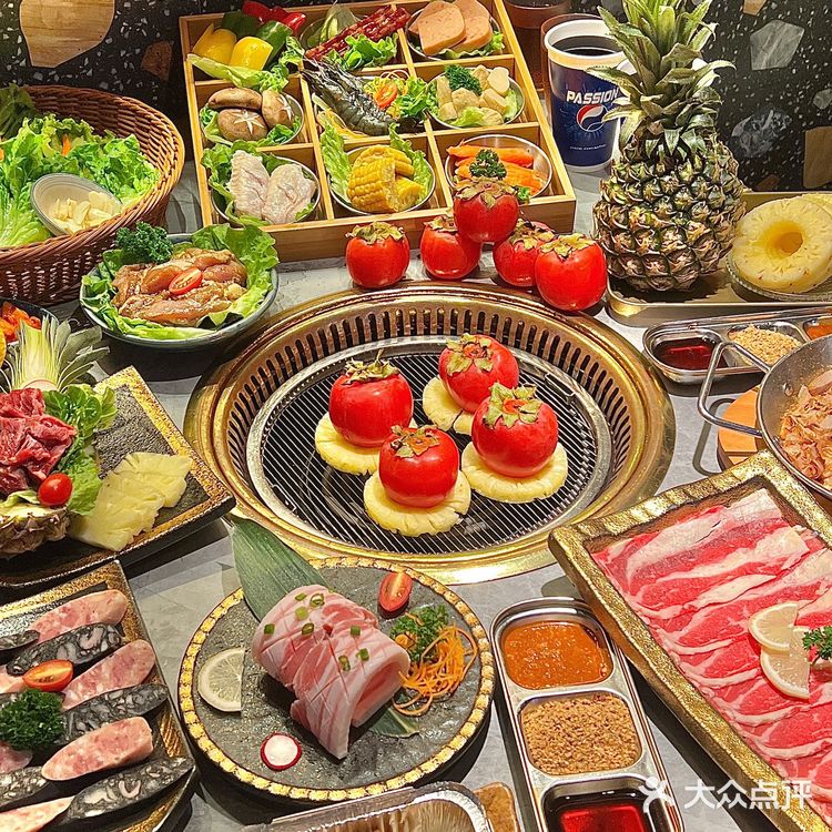 汕头这家烤肉店有烤柿子‼️爆浆一口biu汁[流泪]