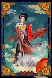 -后宫·古装汉服京剧儿童亲子全家福摄影