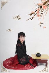-后宫·古装汉服京剧儿童亲子全家福摄影