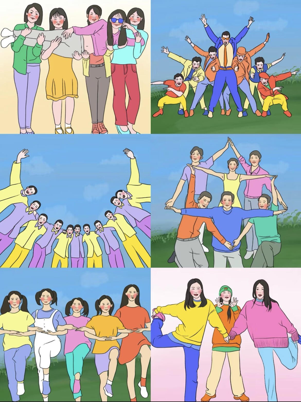 团建多人拍照趣味搞怪姿势大全‼️建议收藏⭐️