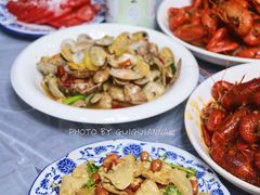 辣炒花蛤-笔墨纸虾之烧烤海鲜虾尾(好爱广场店)