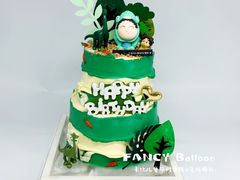 -卡比儿童蛋糕·心意定制·低脂零卡糖动物奶油FancyBALLOON(滨海店)