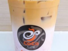 樱花粉荔拿铁咖啡-CoCo都可(燕塘店)