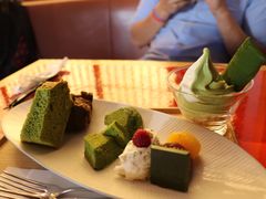 明治抹茶蛋糕配双色冰淇淋-中村藤吉(本店)