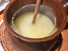 果木炭火煨自然农法糙米粥-庆春朴门